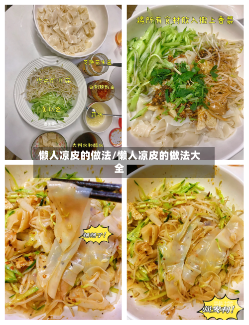 懒人凉皮的做法/懒人凉皮的做法大全