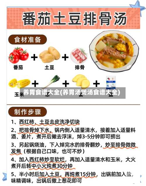 养胃食谱大全(养胃汤煲汤食谱大全)