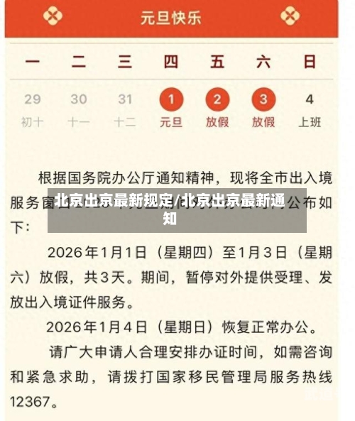 北京出京最新规定/北京出京最新通知