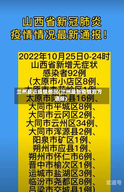 兰州最近疫情情况(兰州最新疫情官方通报)