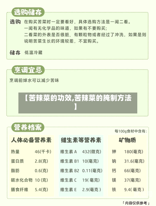 【苦辣菜的功效,苦辣菜的腌制方法】