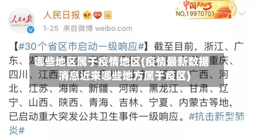 哪些地区属于疫情地区(疫情最新数据消息近来哪些地方属于疫区)