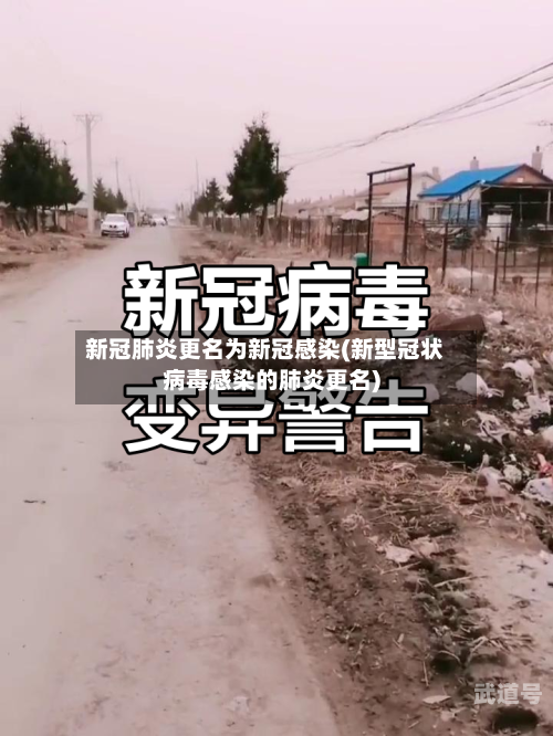 新冠肺炎更名为新冠感染(新型冠状病毒感染的肺炎更名)