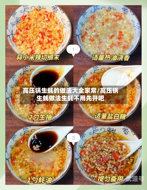高压锅生蚝的做法大全家常/高压锅生蚝做法生蚝不用先开吧