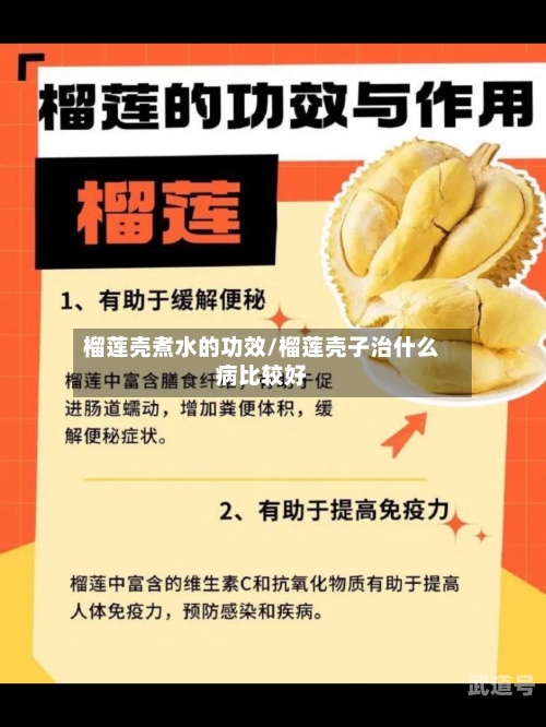 榴莲壳煮水的功效/榴莲壳子治什么病比较好