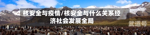核安全与疫情/核安全与什么关系经济社会发展全局