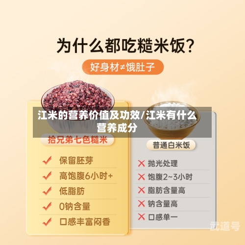 江米的营养价值及功效/江米有什么营养成分