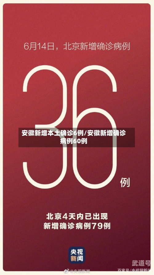 安徽新增本土确诊6例/安徽新增确诊病例60例