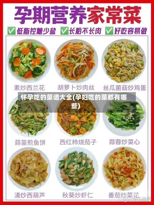 怀孕吃的菜谱大全(孕妇吃的菜都有哪些)