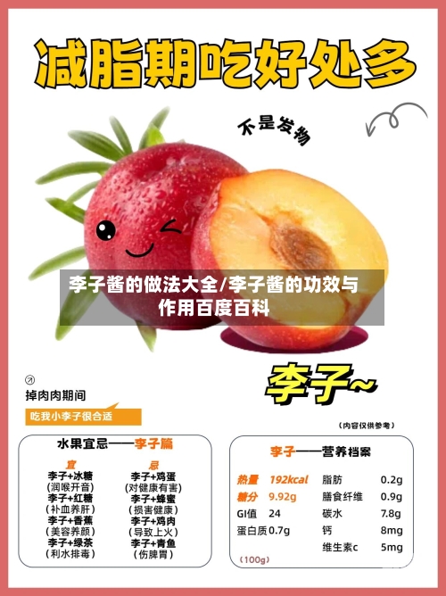 李子酱的做法大全/李子酱的功效与作用百度百科