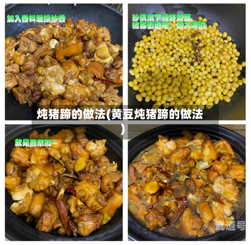 炖猪蹄的做法(黄豆炖猪蹄的做法)