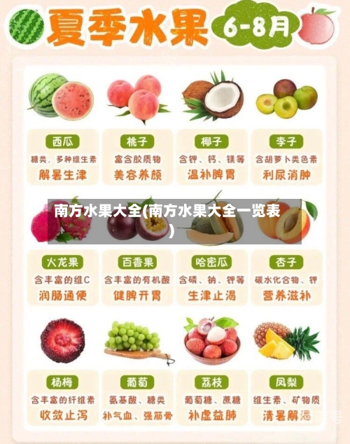 南方水果大全(南方水果大全一览表)