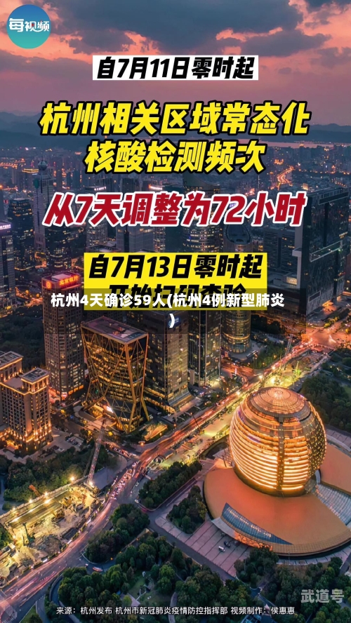杭州4天确诊59人(杭州4例新型肺炎)