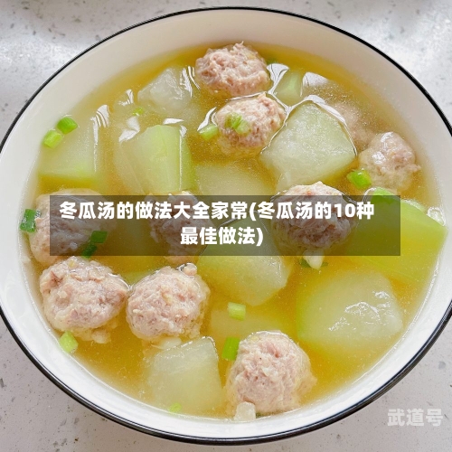 冬瓜汤的做法大全家常(冬瓜汤的10种最佳做法)