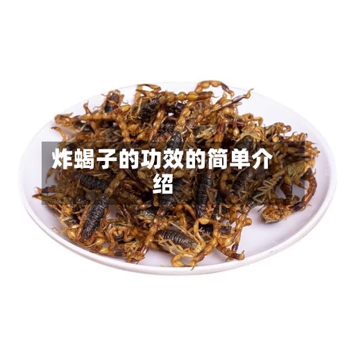 炸蝎子的功效的简单介绍