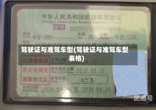 驾驶证与准驾车型(驾驶证与准驾车型表格)