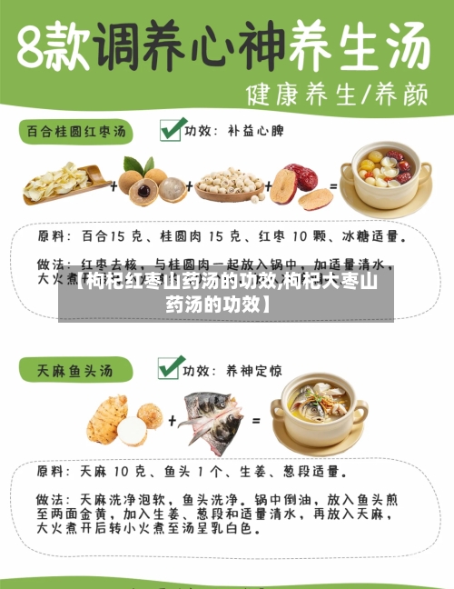 【枸杞红枣山药汤的功效,枸杞大枣山药汤的功效】