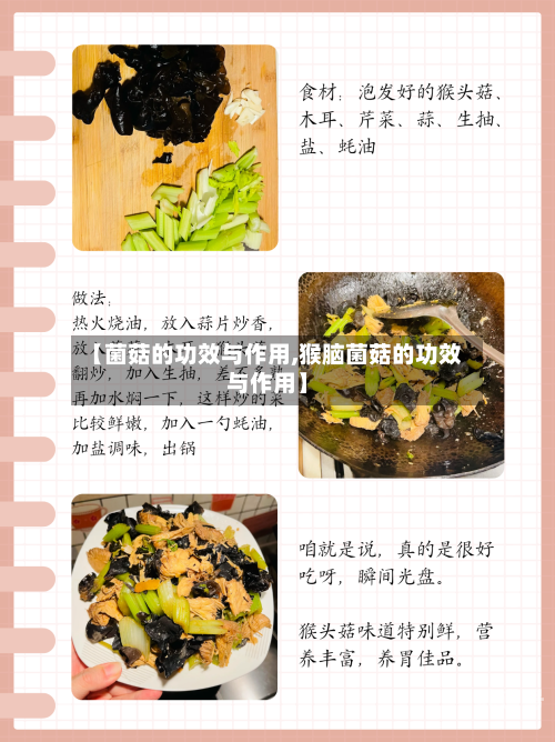 【菌菇的功效与作用,猴脑菌菇的功效与作用】