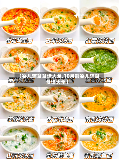 【婴儿辅食食谱大全,10月龄婴儿辅食食谱大全】