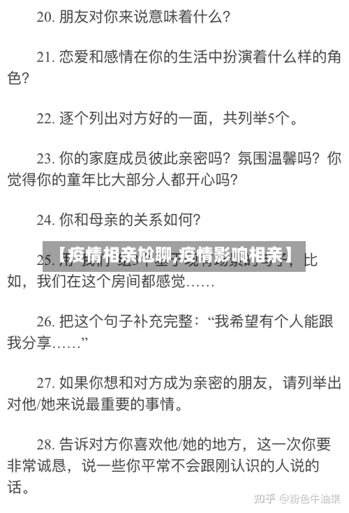 【疫情相亲尬聊,疫情影响相亲】-第2张图片
